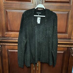 LANE BRYANT Black Sparkle Women's Sweater